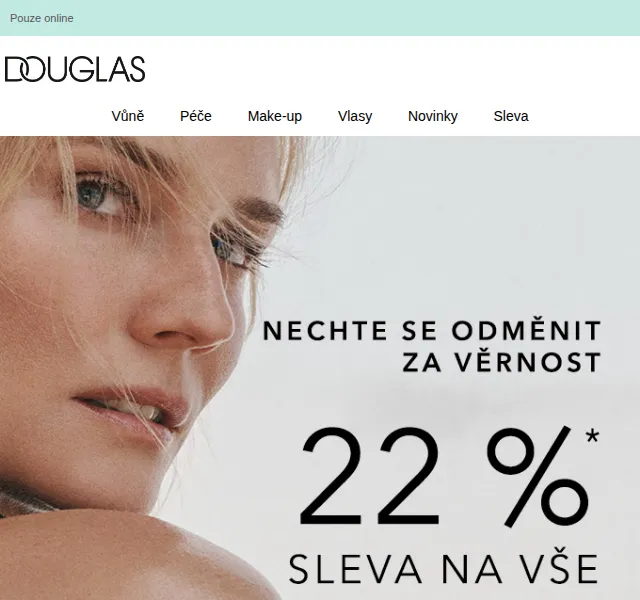 Douglas CZ: 22% sleva na vše – září 2026 | Nuslet.cz