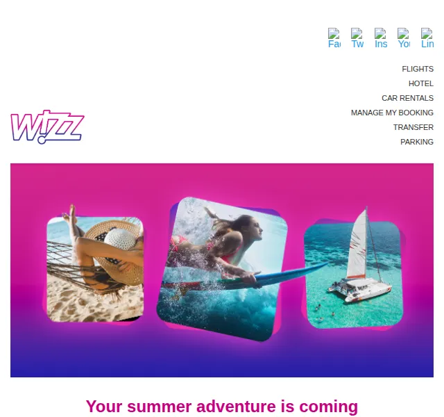 Wizz Air: Letenky od 19.99 EUR – červenec 2026 | Nuslet.cz