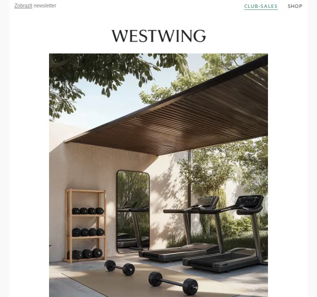 Westwing: exteriérové vybavení, fitness a grilování – červen 2026 | Nuslet.cz
