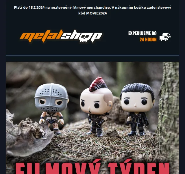 METALSHOP: 10% sleva na filmový merchandise – červen 2026 | Nuslet.cz