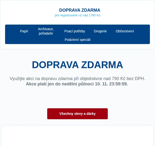 Activa: Doprava zdarma nad 790 Kč – červen 2026 | Nuslet.cz