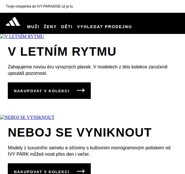 Adidas x IVY PARK: limitovaná kolekce IVY PARADISE – červen 2026 | Nuslet.cz