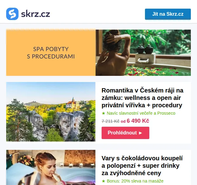 Vánoce na Skrz: wellness pobyty s procedurami – červen 2026 | Nuslet.cz