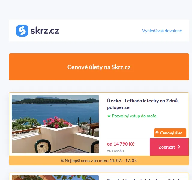 Vánoce na Skrz: Léto v Řecku od 14 790 Kč a další Cenové úlety – červenec 2026 | Nuslet.cz