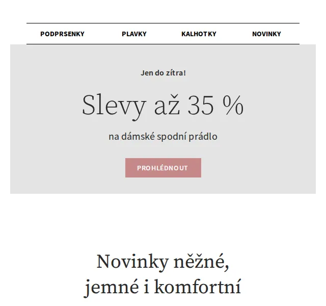 Astratex.cz: slevy až 35 % na dámské spodní prádlo a doprava zdarma – červen 2026 | Nuslet.cz