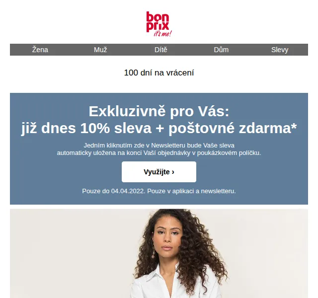 bonprix: 10% sleva a poštovné zdarma – červen 2026 | Nuslet.cz