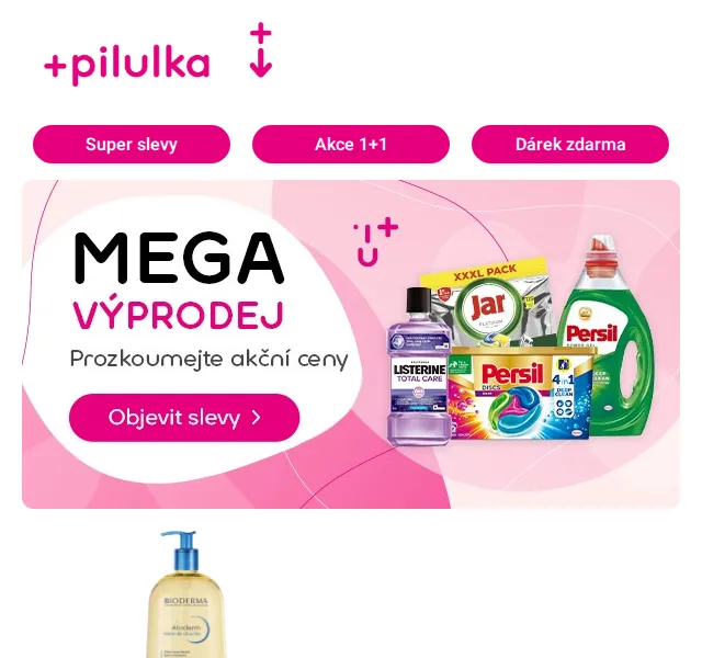 Pilulka.cz: Mega výprodej slev až 50 % – červen 2026 | Nuslet.cz