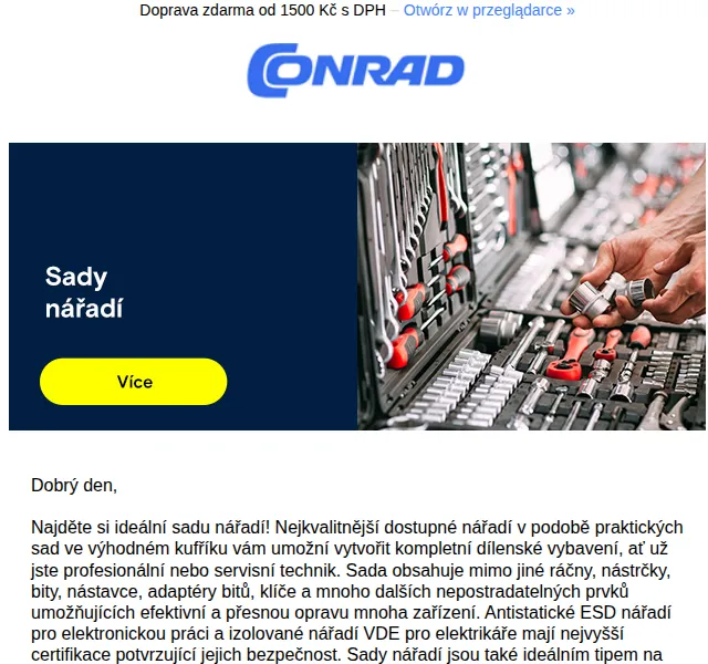 Conrad Electronic: Sady nářadí, termokamery a Webasto – červen 2026 | Nuslet.cz
