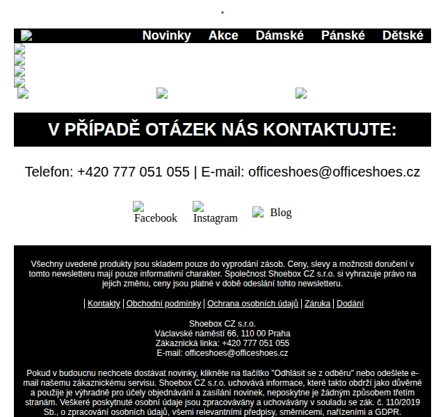 OFFICE SHOES: Vánoční slevy na podzim – duben 2026