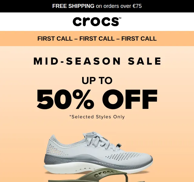 Crocs: Mid-Season Sale – sleva až 50 % na Jibbitz – červen 2026 | Nuslet.cz