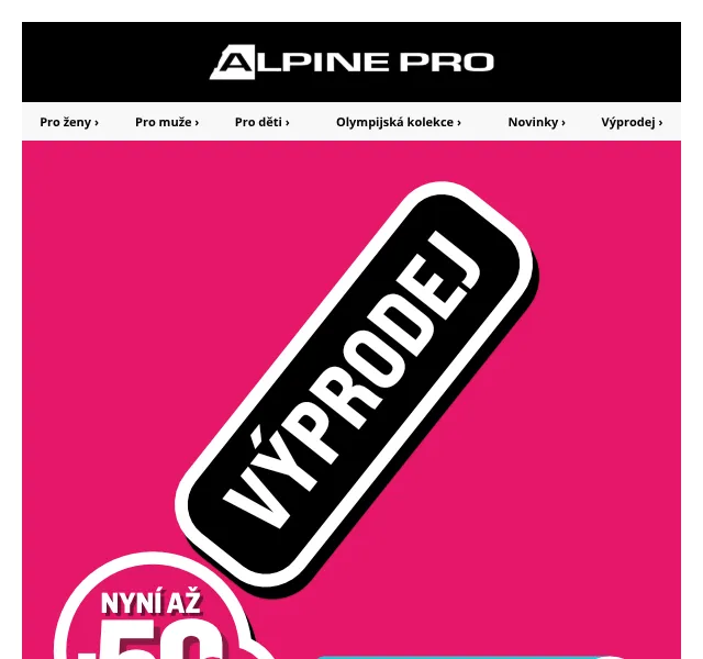 Alpine Pro: Letní výprodej až 50 % – Červen 2026 | Nuslet.cz