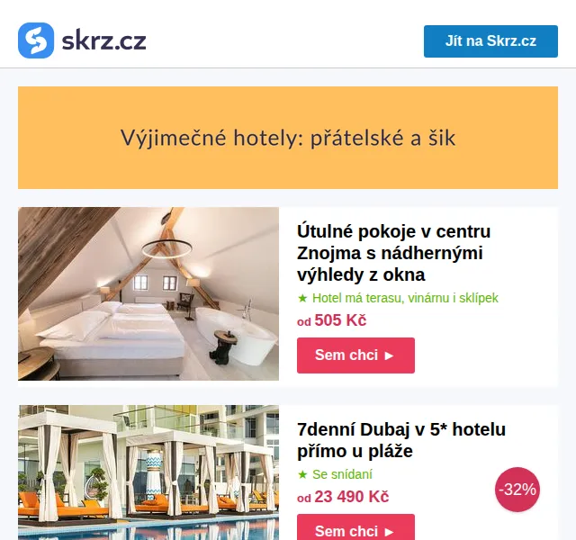 Skrz: Útulný hotel ve Znojmě – červen 2026 | Nuslet.cz