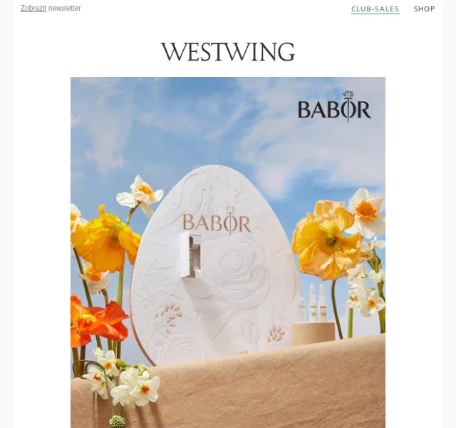 Westwing: BABOR kosmetika a velikonoční vajíčko – červen 2026 | Nuslet.cz