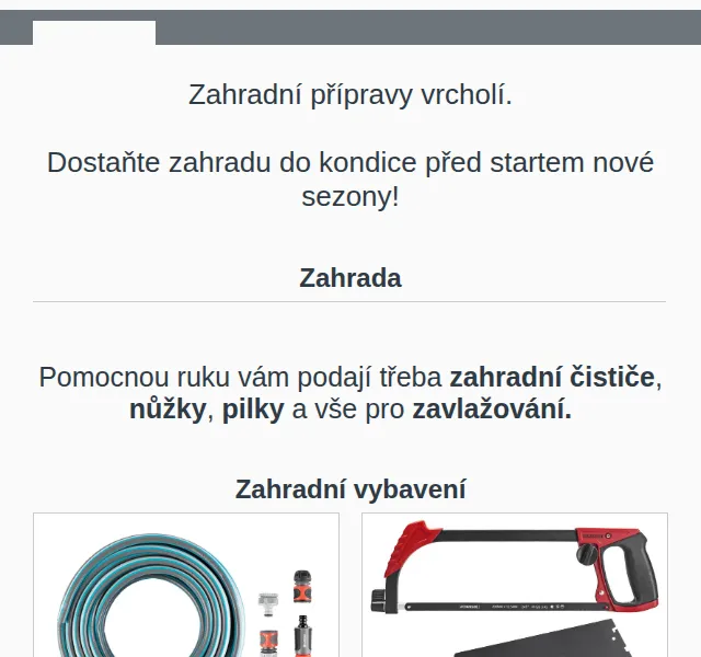 Lidl: Zahradní vybavení od 299 Kč – Gardena hadice, pilka – červen 2026 | Nuslet.cz