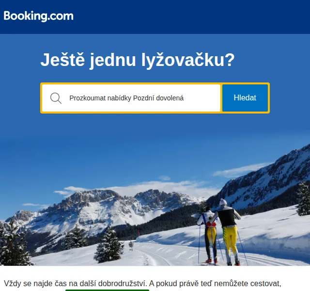 Booking.com: Pozdní dovolená se slevou min. 15 % – červen 2026 | Nuslet.cz