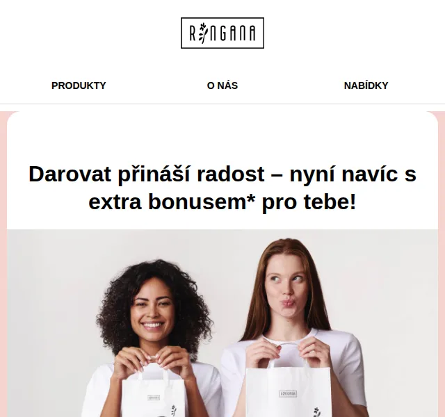RINGANA: 10% bonus k dárkovému poukazu a až 15% sleva na séra – červen 2026 | Nuslet.cz
