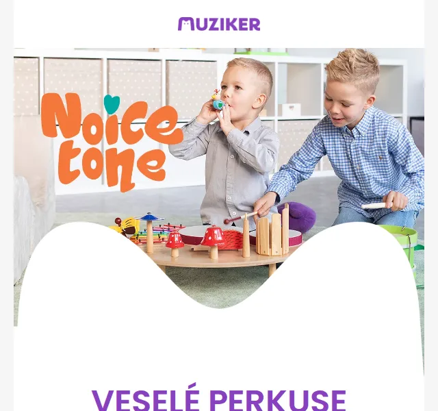 Muziker: NoiceTone dětské perkuse – červen 2026 | Nuslet.cz