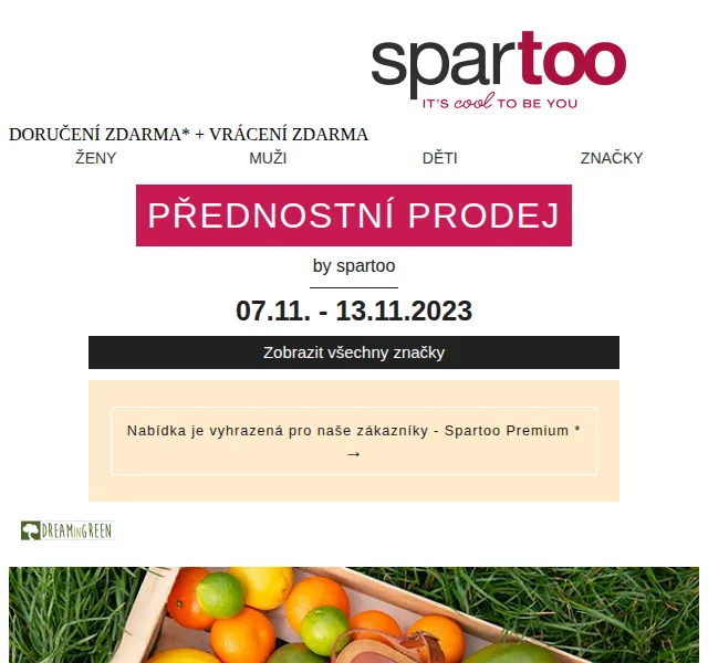 Spartoo: Až -50 % na Dream in Green, Moony Mood a Yurban – listopad 2023 | Nuslet.cz