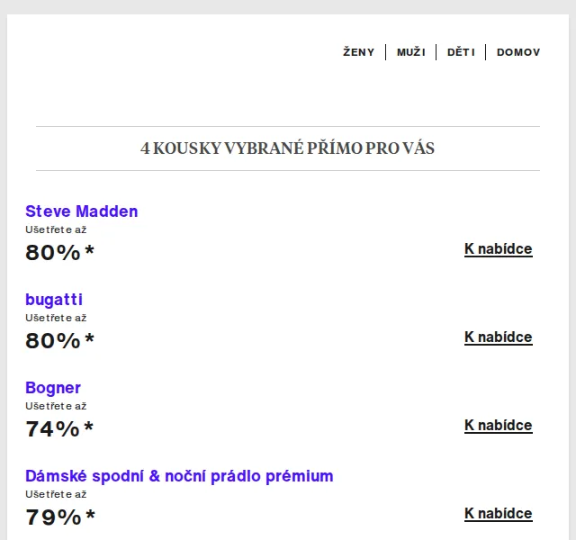 Lounge by Zalando: Steve Madden, Bugatti a Bogner až 80 % – červen 2026 | Nuslet.cz