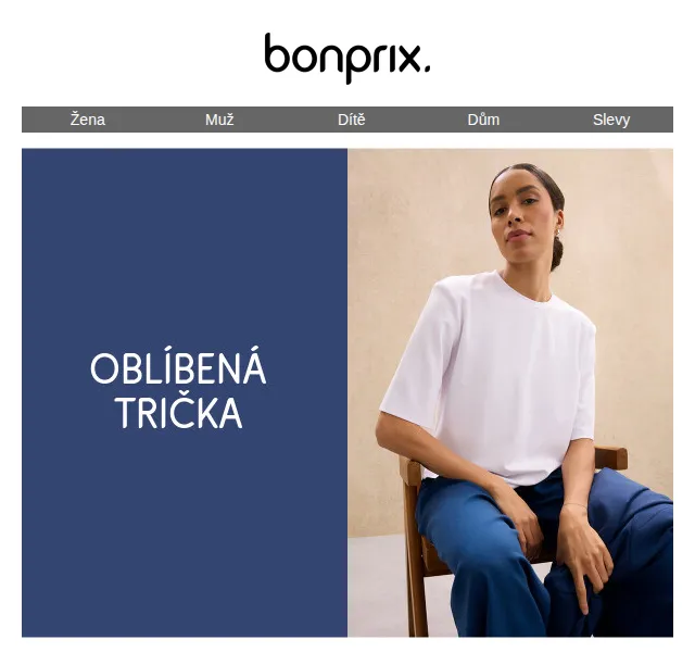 Bonprix: Topsellery trička a oblíbené kousky – červen 2026 | Nuslet.cz