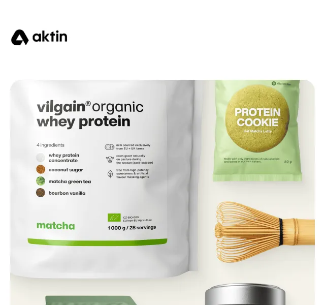 Aktin: Matcha novinky a sleva – květen 2026 | Nuslet.cz