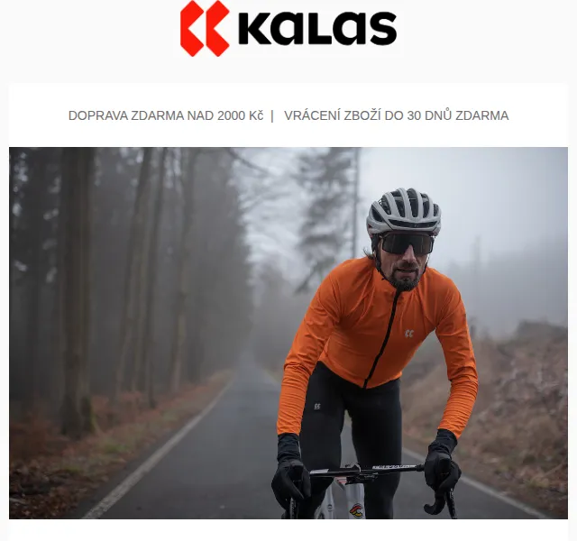 KALAS Sportswear: bundy Rainex a Vent+ – červen 2026 | Nuslet.cz