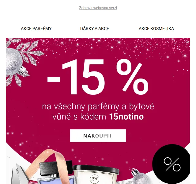 Notino: 15% sleva a parfémové tipy na Vánoce – červen 2026 | Nuslet.cz