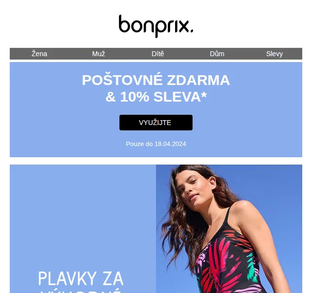 bonprix: 10% sleva + poštovné zdarma – červen 2026 | Nuslet.cz