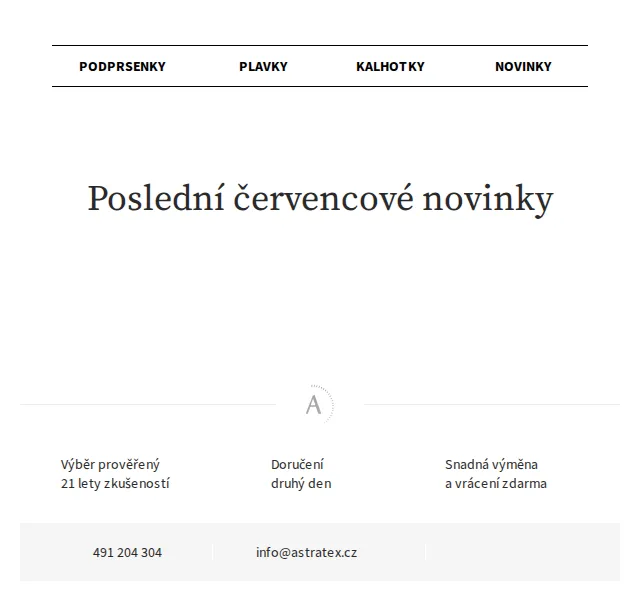 Astratex: Podprsenka Simplicity až 70 % sleva – červen 2026 | Nuslet.cz