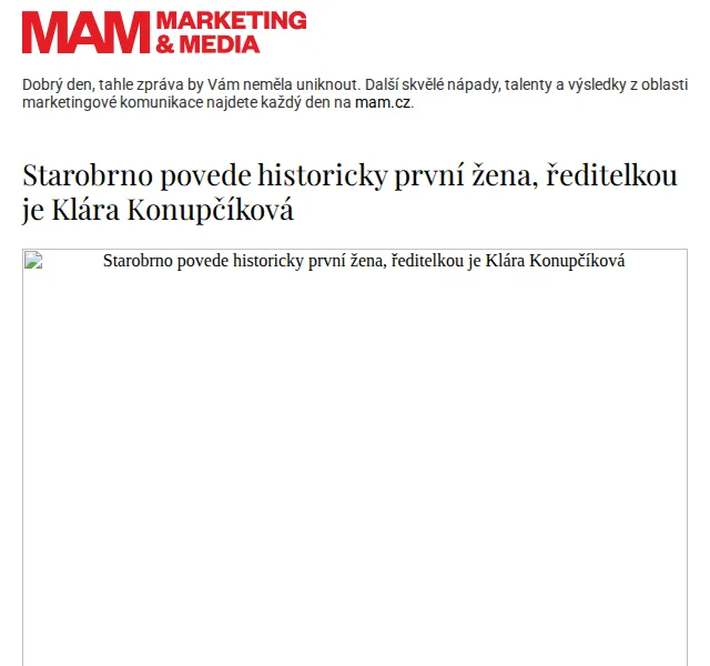 Marketing & Media: Starobrno má první ředitelku – červen 2026 | Nuslet.cz