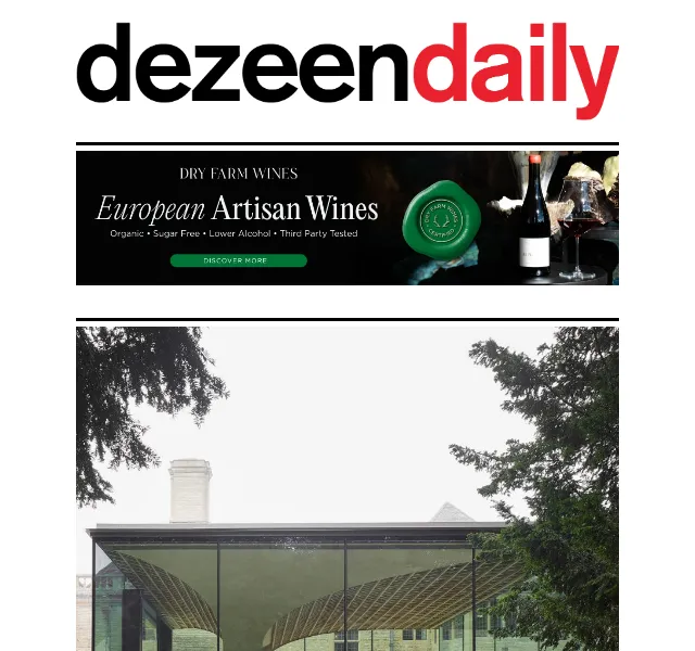 Dezeen Daily: Novinky z architektury a designu – červen 2026 | Nuslet.cz