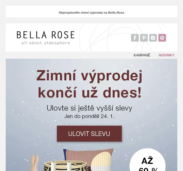 Bella Rose: Slevy až 60 % v zimním výprodeji – červen 2026 | Nuslet.cz