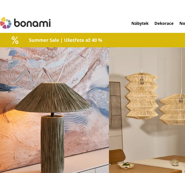 Bonami.cz: Summer Sale až -40 % – červenec 2026 | Nuslet.cz