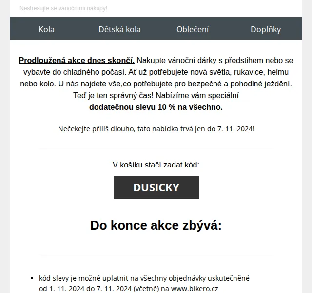 czbikero: Sleva 10 % na vše – listopad 2026 | Nuslet.cz