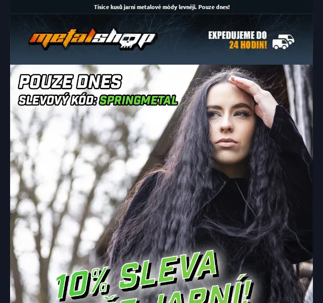 METALSHOP: 10% sleva na jarní metalovou módu – červen 2026 | Nuslet.cz