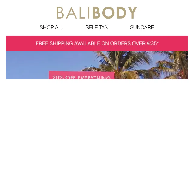 Bali Body: 20 % sleva na bestsellery – červen 2026