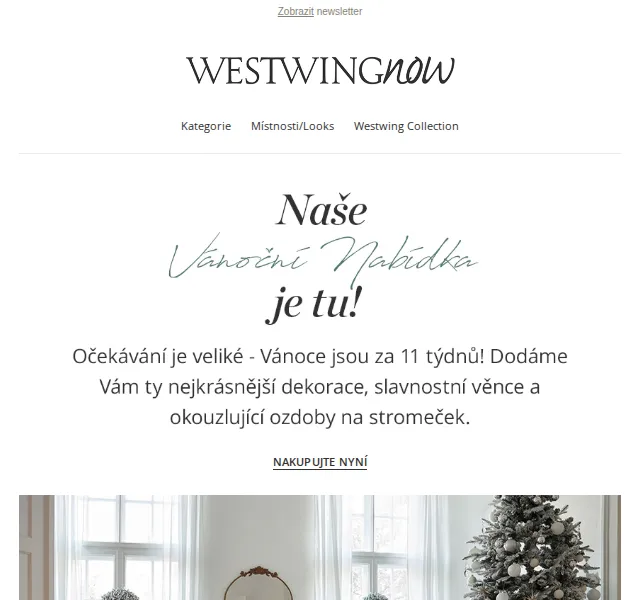 Westwing: Vánoční dekorace a dárky – červen 2026 | Nuslet.cz