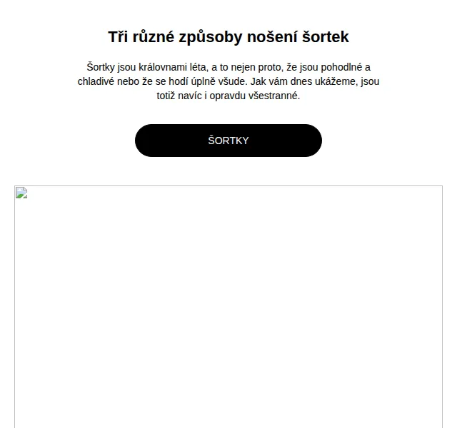 Stradivarius: Tři způsoby nošení šortek – červen 2026 | Nuslet.cz