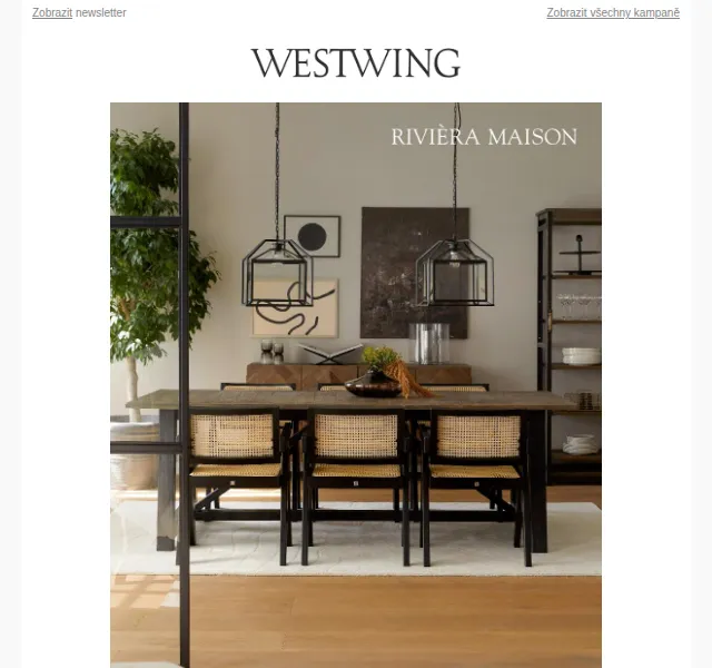 Westwing: Rivièra Maison nábytek a doplňky – červen 2026 | Nuslet.cz