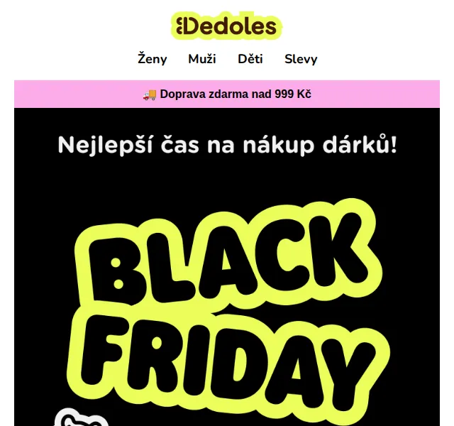 Dedoles.cz: Black Friday slevy až 70 % – červen 2026 | Nuslet.cz