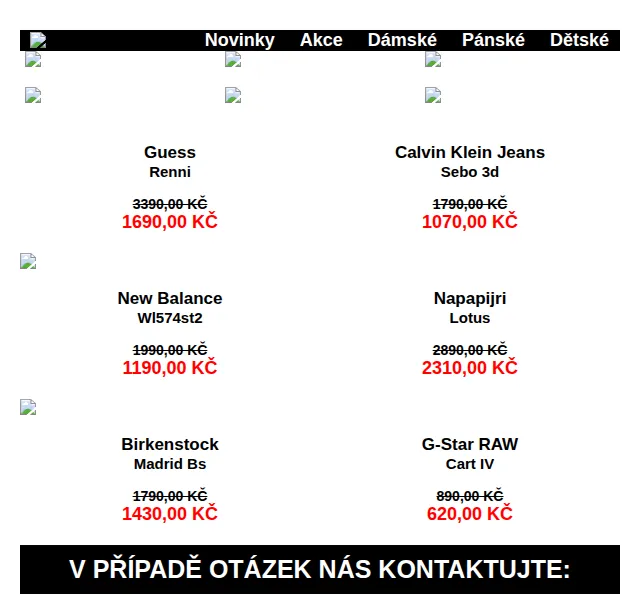 Office Shoes: Výprodej Guess, Calvin Klein, New Balance – červen 2026 | Nuslet.cz