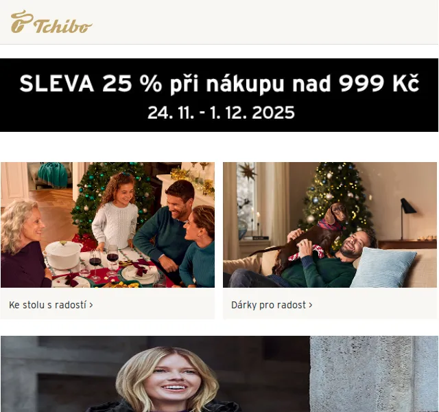 Tchibo: Bundy se slevou 25 % – listopad 2025 | Nuslet.cz