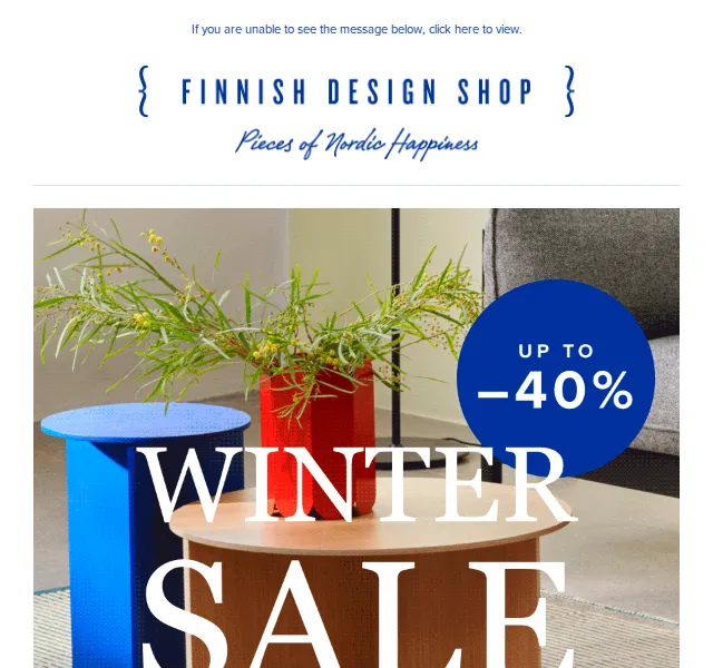 Finnish Design Shop: Zimní slevy až –40 % + extra –10 % – červen 2026 | Nuslet.cz