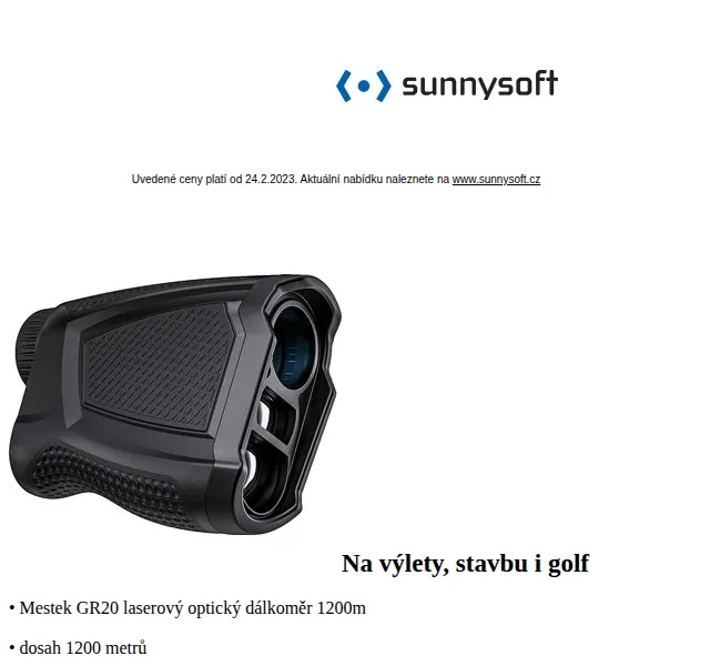Sunnysoft: Mestek dálkoměr, Xiaomi TV Stick – červen 2026 | Nuslet.cz