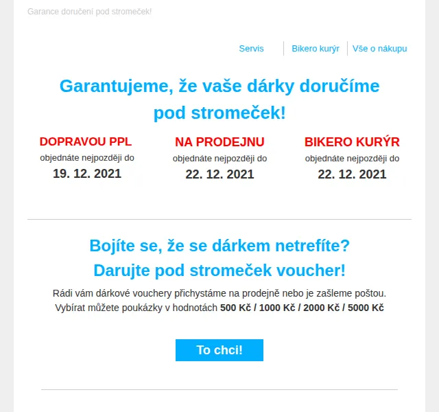 czbikero: Dárky doručíme do Vánoc – červen 2026 | Nuslet.cz