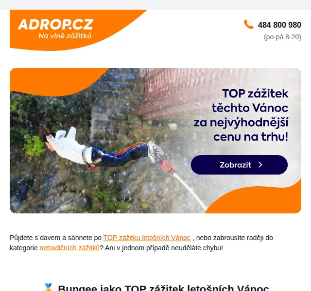 Adrop.cz: Bungee jumping most Chomutov od 1 449 Kč – červen 2026 | Nuslet.cz