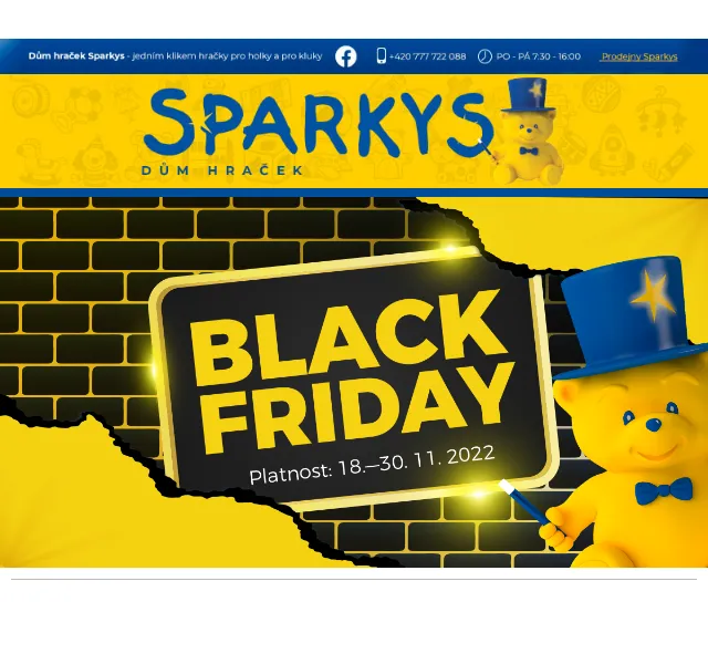 Sparkys: Black Friday – největší akce roku – červen 2026 | Nuslet.cz