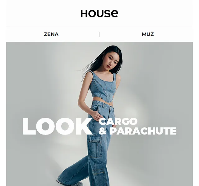 HOUSE: Cargo & parachute kalhoty od 699 Kč – červen 2026 | Nuslet.cz