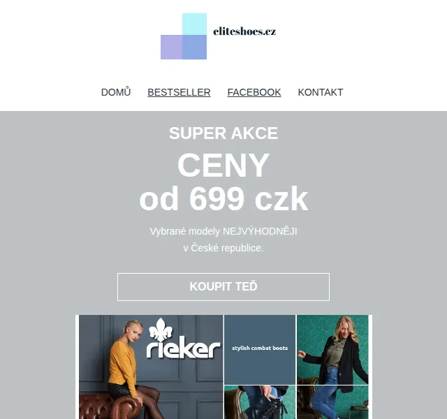 Eliteshoes: Rieker a Remonte až –50 % – červen 2026 | Nuslet.cz