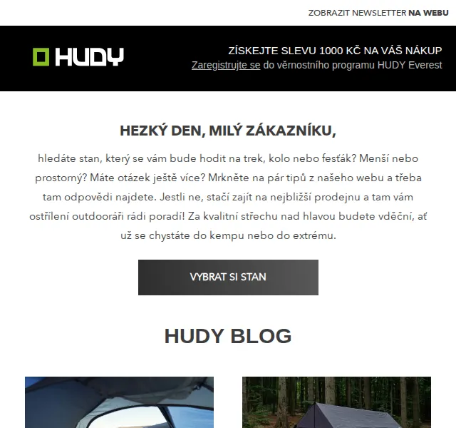 Hudy: Sleva 1000 Kč na stany – červenec 2026 | Nuslet.cz